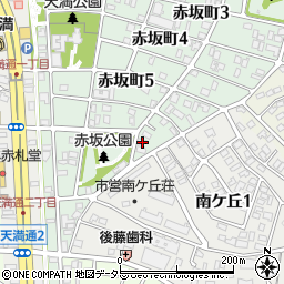 愛知県名古屋市千種区赤坂町6丁目17周辺の地図