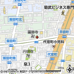 愛知県名古屋市東区飯田町51周辺の地図