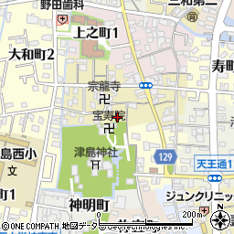 愛知県津島市中之町84-5周辺の地図