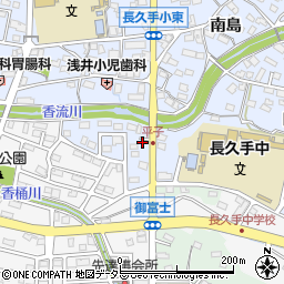 愛知県長久手市岩作平子110周辺の地図