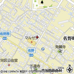 滋賀県東近江市佐野町612-1周辺の地図