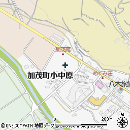 岡山県津山市加茂町小中原99周辺の地図