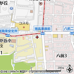 名古屋市役所交通局　市バス猪高営業所周辺の地図