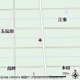 愛知県愛西市葛木町五反田64周辺の地図