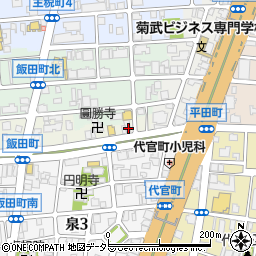 愛知県名古屋市東区飯田町56周辺の地図