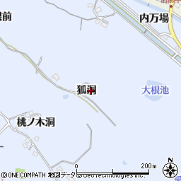 愛知県長久手市岩作狐洞18周辺の地図