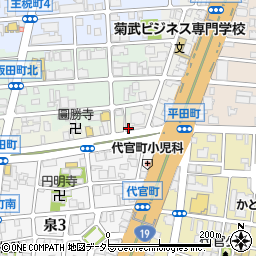 愛知県名古屋市東区飯田町61-2周辺の地図