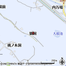 愛知県長久手市岩作狐洞18-16周辺の地図