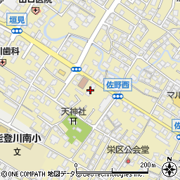 滋賀銀行能登川支店周辺の地図
