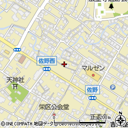 滋賀県東近江市佐野町597-4周辺の地図