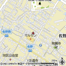 滋賀県東近江市佐野町612周辺の地図