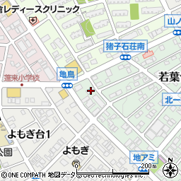 愛知県名古屋市名東区若葉台106周辺の地図
