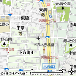 名古屋市千種区下方町3 下方駐車場周辺の地図