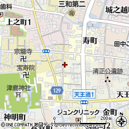 愛知県津島市中之町3周辺の地図