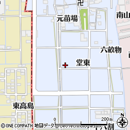 愛知県あま市乙之子堂東周辺の地図