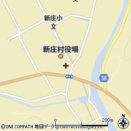 岡山県真庭郡新庄村2008周辺の地図