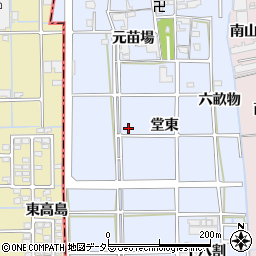 愛知県あま市乙之子（堂東）周辺の地図
