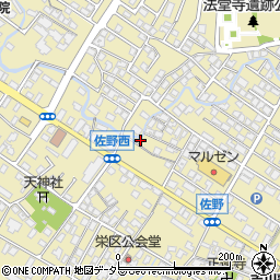 滋賀県東近江市佐野町597-3周辺の地図
