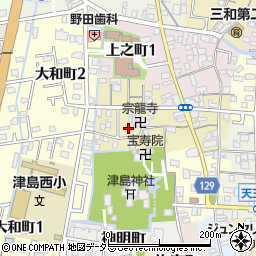 愛知県津島市中之町81-1周辺の地図