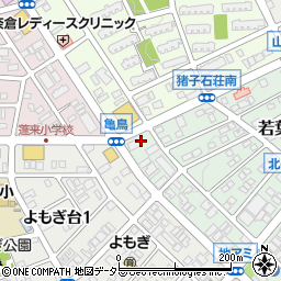 愛知県名古屋市名東区若葉台102周辺の地図