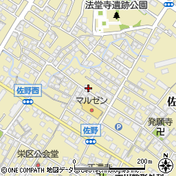 滋賀県東近江市佐野町612-3周辺の地図