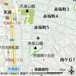 愛知県名古屋市千種区赤坂町6丁目13周辺の地図