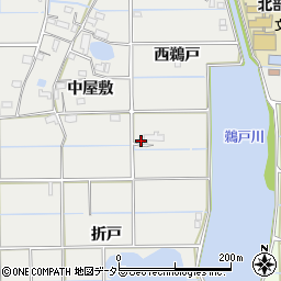 愛知県愛西市戸倉町西鵜戸56-3周辺の地図
