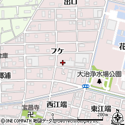 愛知県海部郡大治町花常フケ周辺の地図