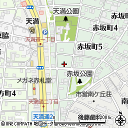 愛知県名古屋市千種区赤坂町6丁目6周辺の地図