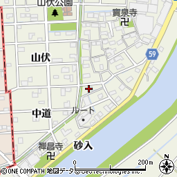 愛知県あま市下萱津蓮池30周辺の地図