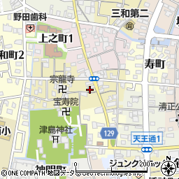 愛知県津島市中之町39周辺の地図