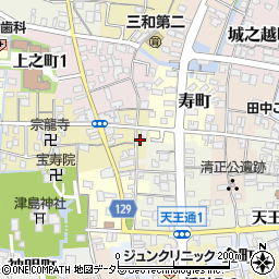 愛知県津島市中之町4周辺の地図