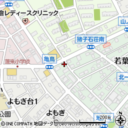 愛知県名古屋市名東区若葉台104周辺の地図