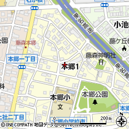 愛知県名古屋市名東区本郷1丁目106周辺の地図