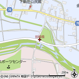前嶋橋周辺の地図