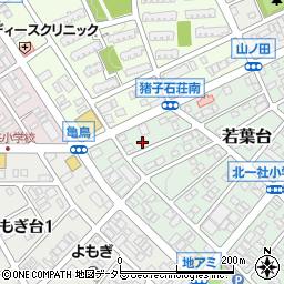 愛知県名古屋市名東区若葉台217周辺の地図