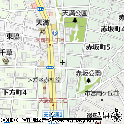 愛知県名古屋市千種区赤坂町6丁目3周辺の地図