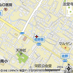 滋賀県東近江市佐野町732-1周辺の地図