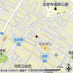 滋賀県東近江市佐野町595-2周辺の地図