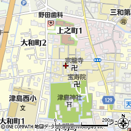 愛知県津島市中之町68-12周辺の地図