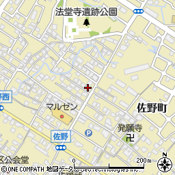 滋賀県東近江市佐野町617-6周辺の地図