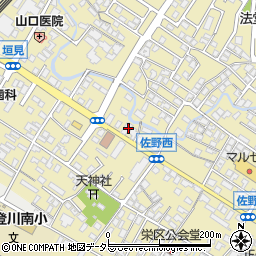 滋賀県東近江市佐野町734周辺の地図