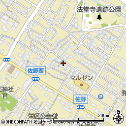 滋賀県東近江市佐野町595-3周辺の地図