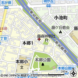 花柳磐日本舞踊教室周辺の地図
