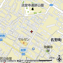 滋賀県東近江市佐野町617-5周辺の地図