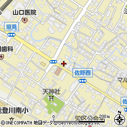 滋賀県東近江市佐野町734-1周辺の地図