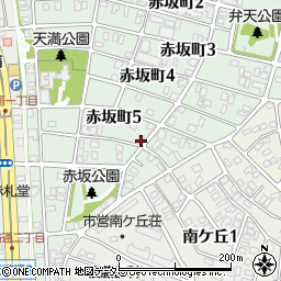 愛知県名古屋市千種区赤坂町5丁目43周辺の地図