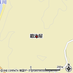 岡山県真庭郡新庄村鍛冶屋周辺の地図