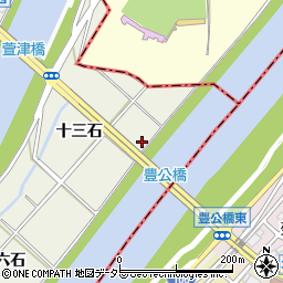 豊公橋周辺の地図