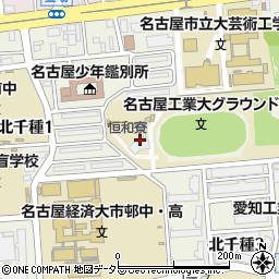 愛知県名古屋市千種区北千種周辺の地図